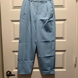 Express Light Blue Cropped Pants